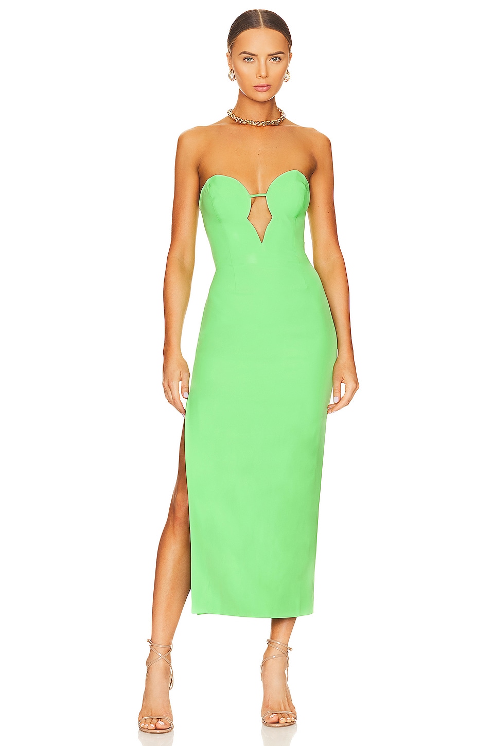 Bardot x REVOLVE Eleni Midi Dress in Green