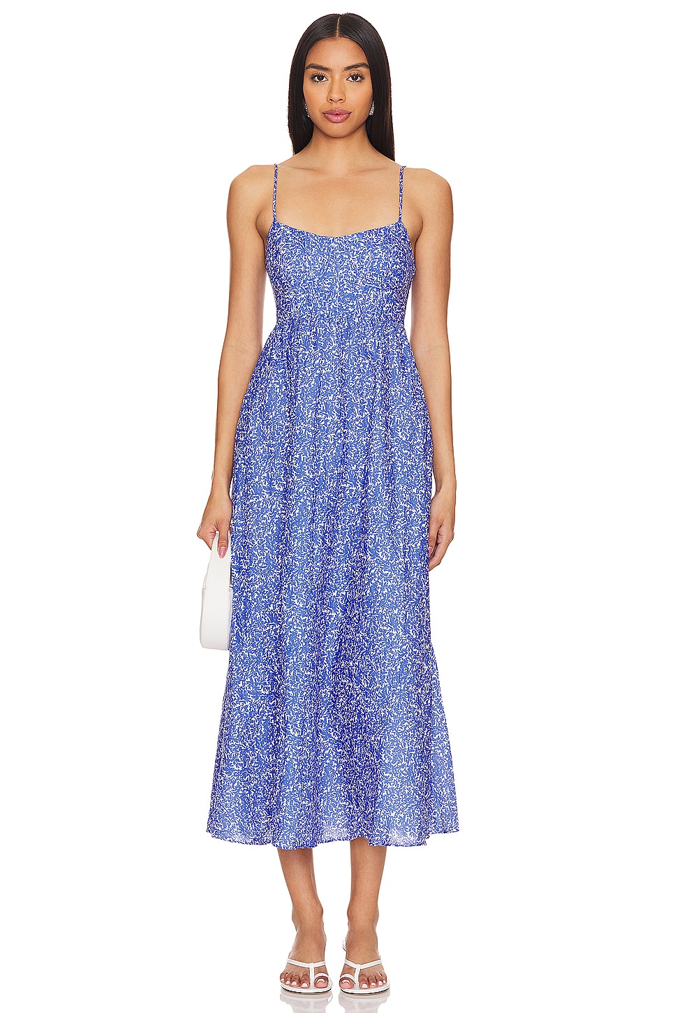 Bardot Milika Midi Dress in Blue Garden REVOLVE