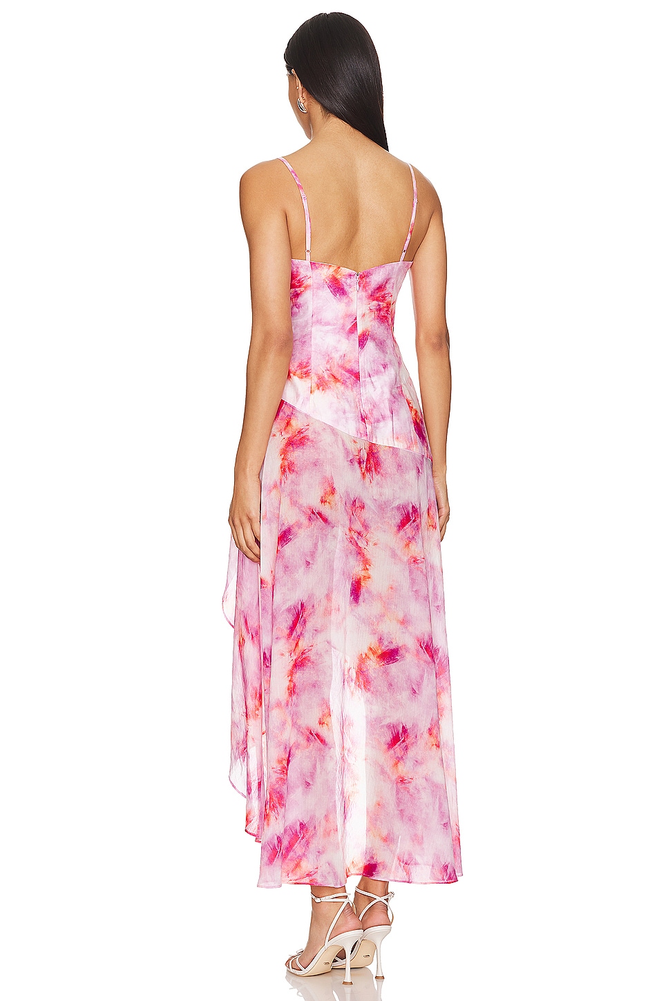 Bardot Sorella Midi Dress in Pink Tie Dye | REVOLVE