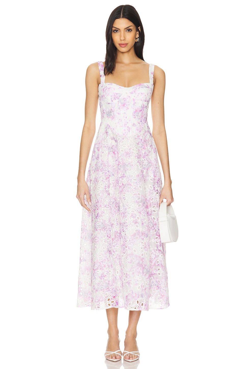 Adaline Broderie Midi Dress