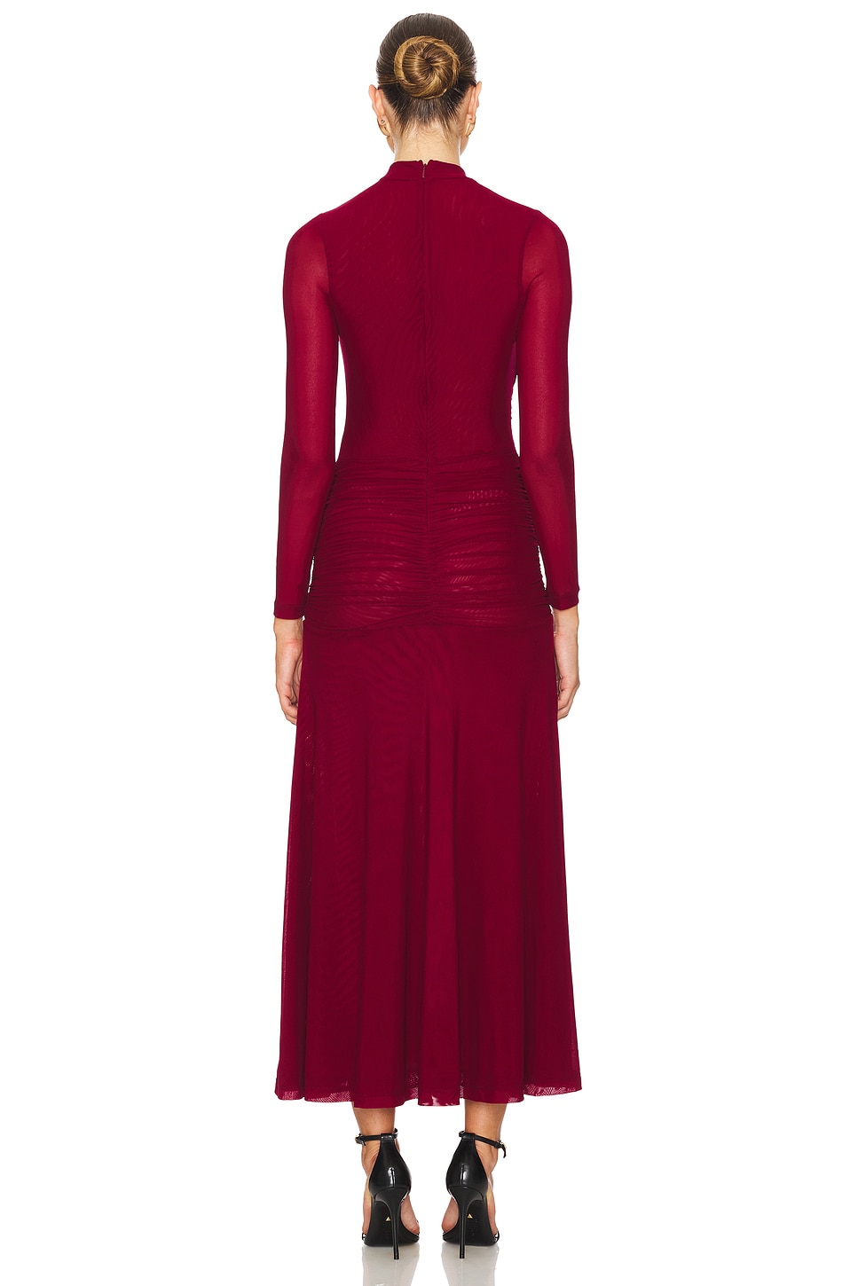 Liyana Ruched Mesh Dress