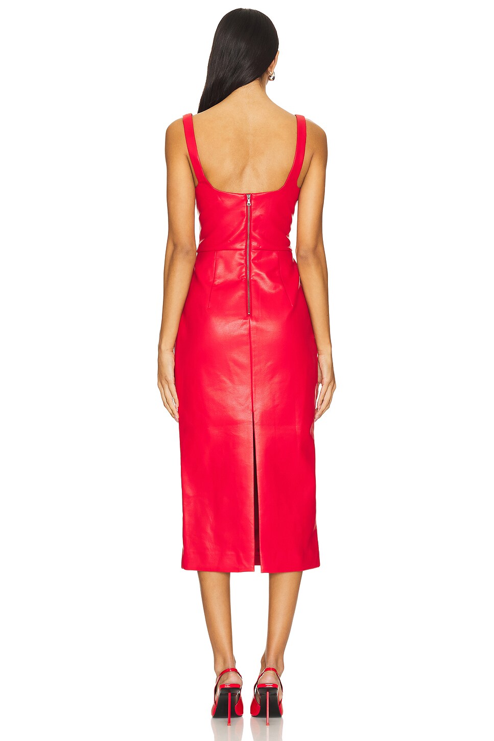 Kassy Faux Leather Dress