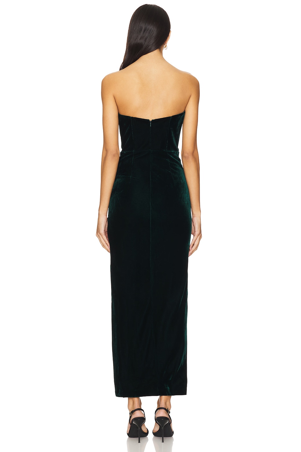 BARDOT Everlasting Velour Midi Dress thumbnail