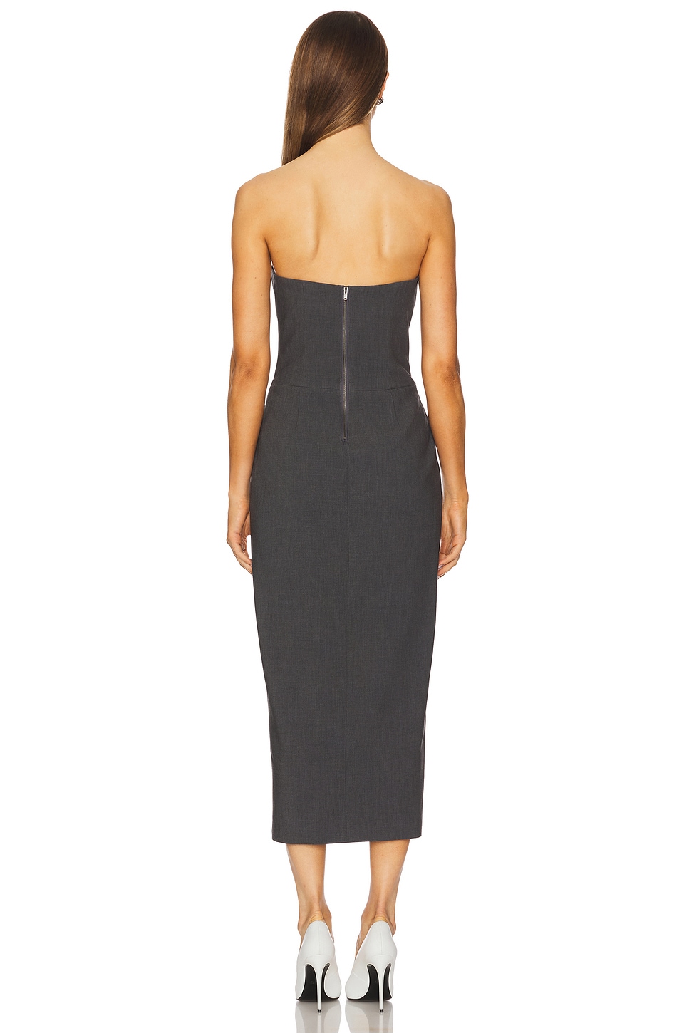 x REVOLVE Nikki Strapless Midi Dress
