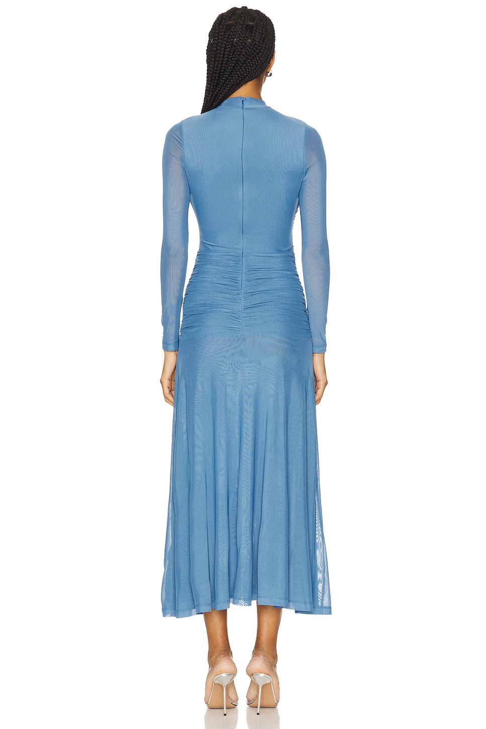 Liyana Ruched Mesh Dress