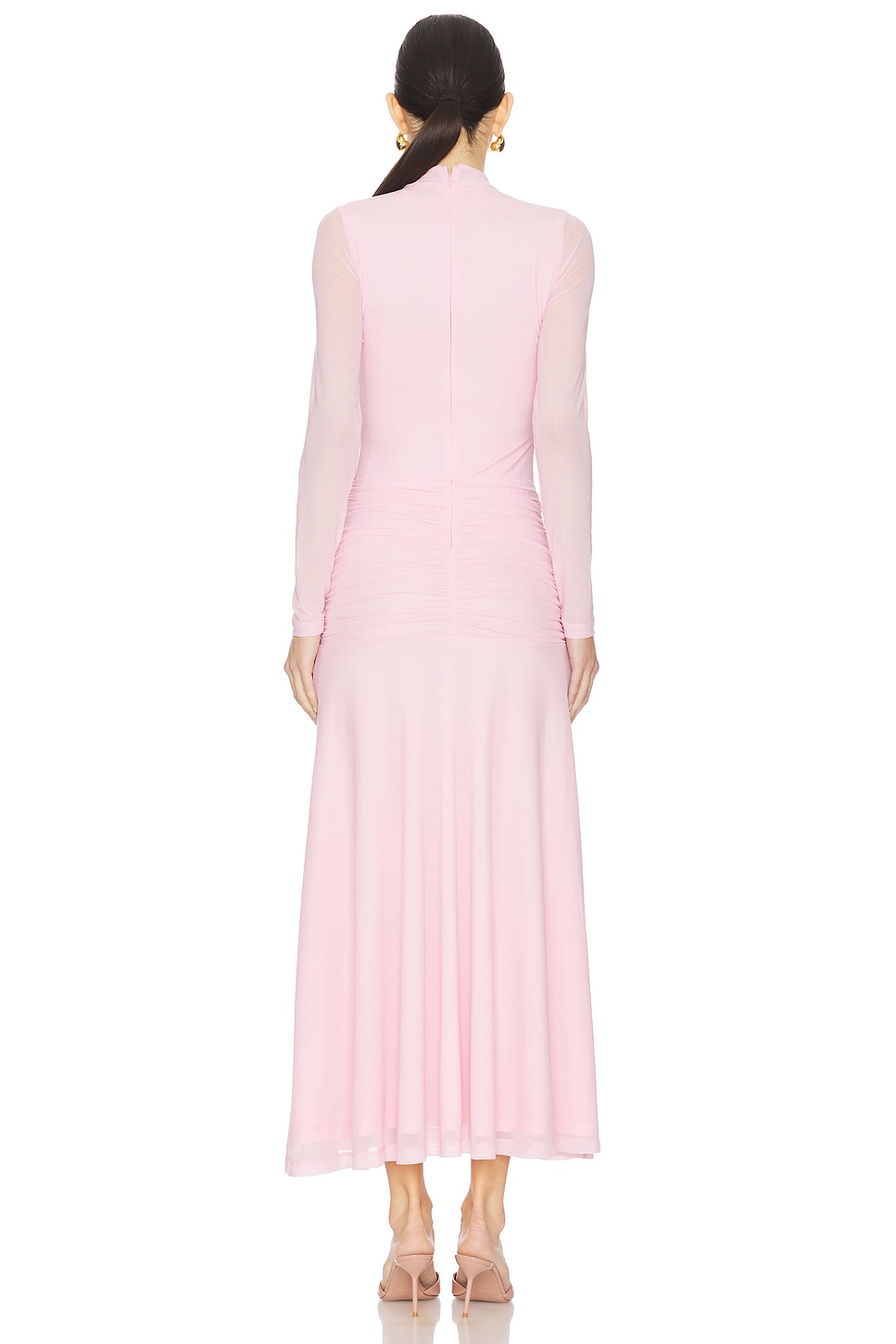 ROBE MIDI EN MESH LEA