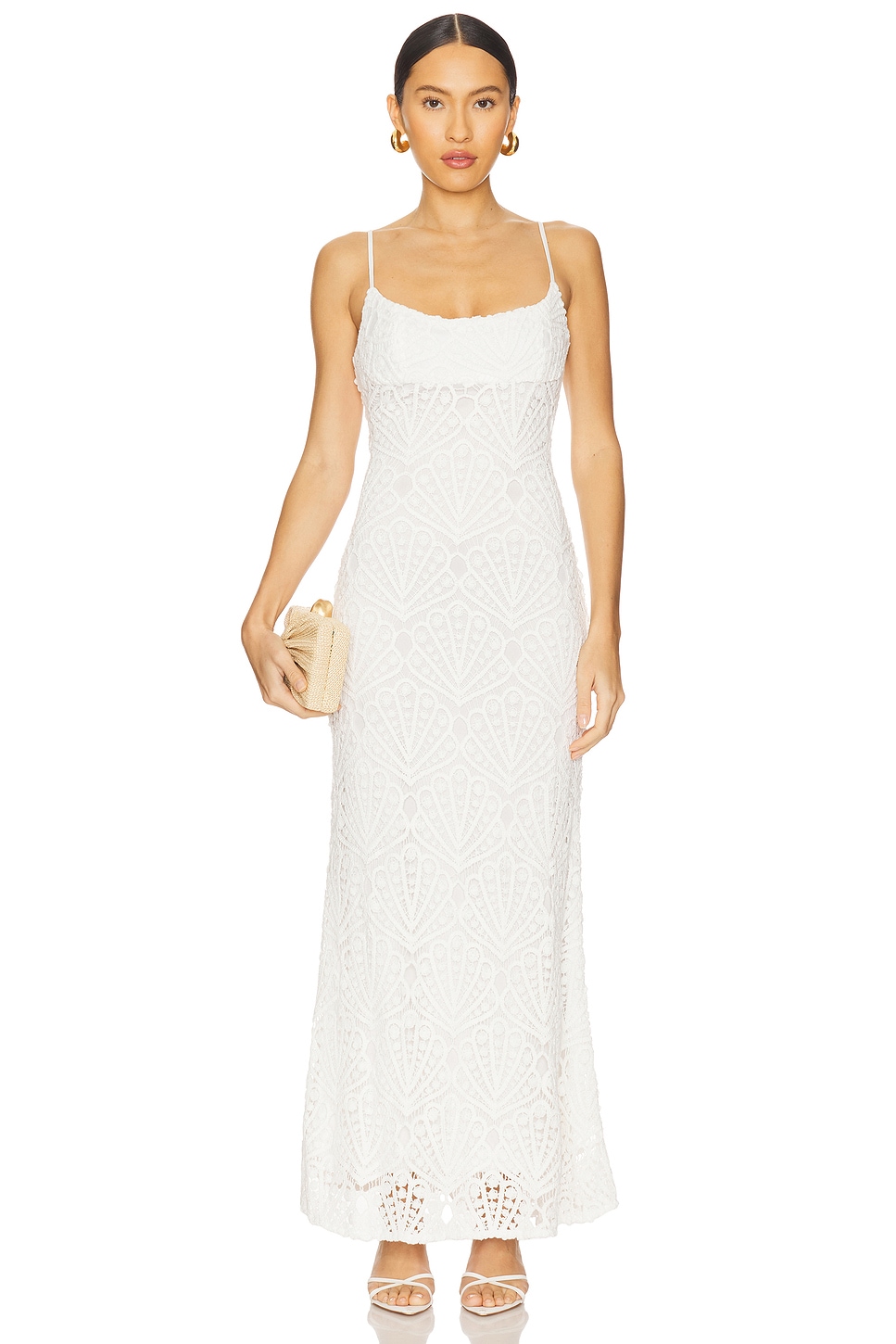 Adoni Crochet Midi Dress