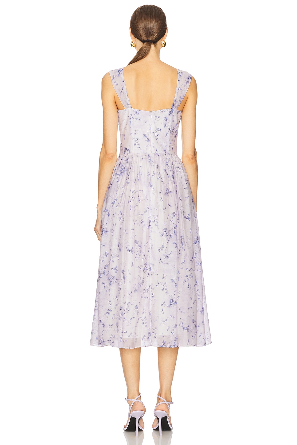 vibrant floral midi dress in blue floral bardot Buy Roman Blue Floral Bardot Premium Stretch Midi Dress from Next USA