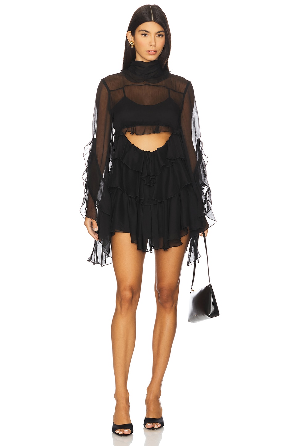 Anyssa Ruffle Mini Dress