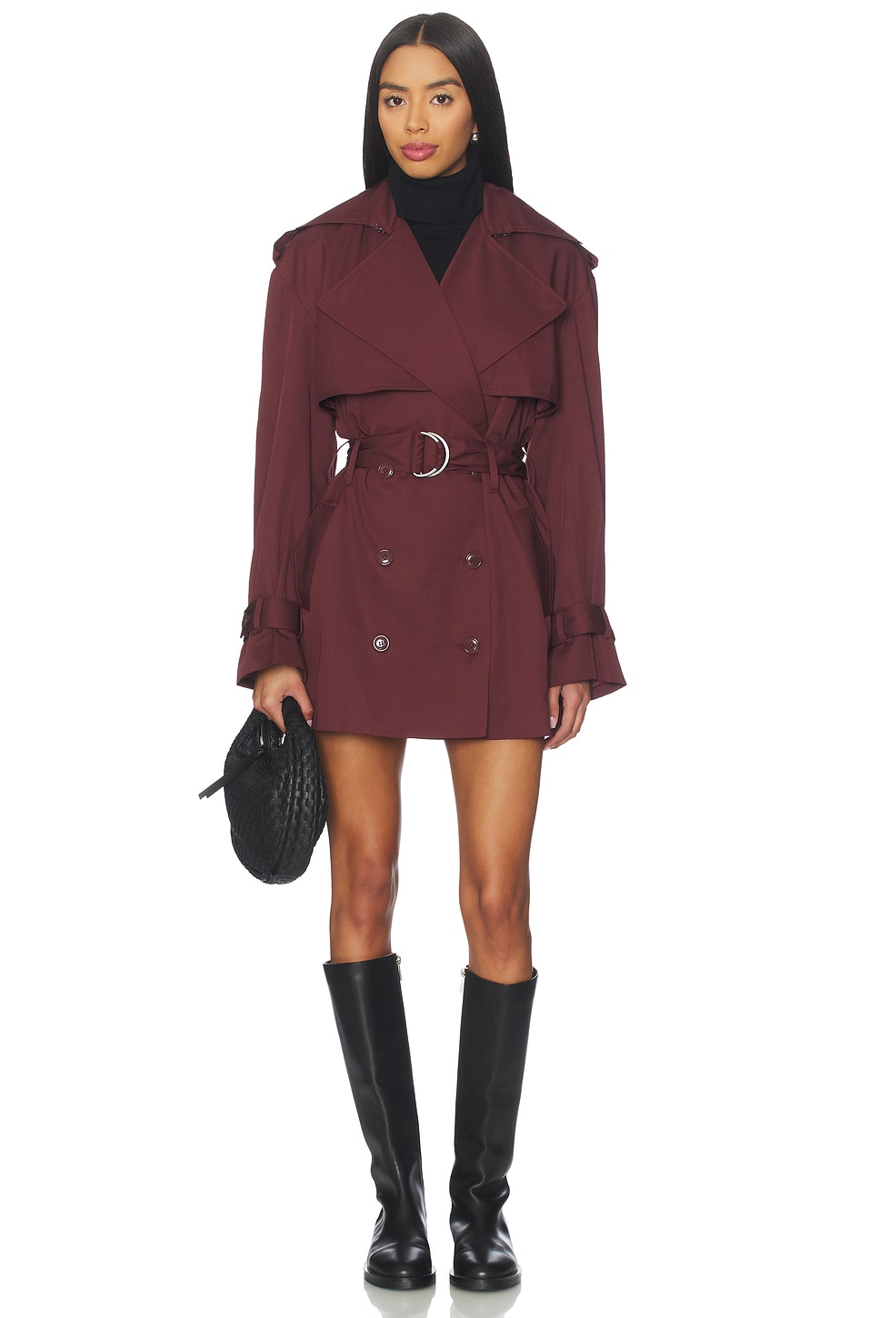 BARDOT Aster Short Trench Coat