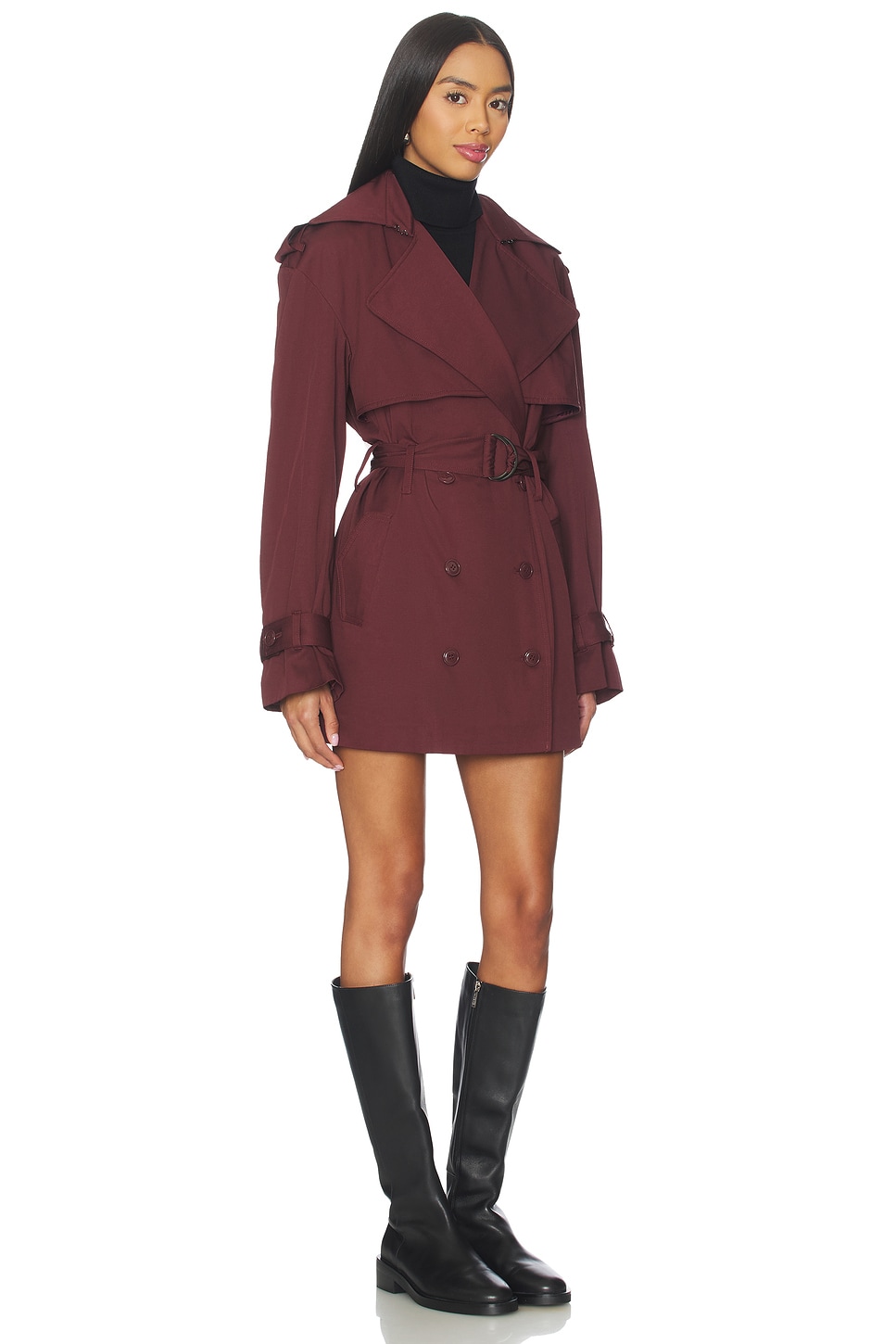 BARDOT Aster Short Trench Coat thumbnail