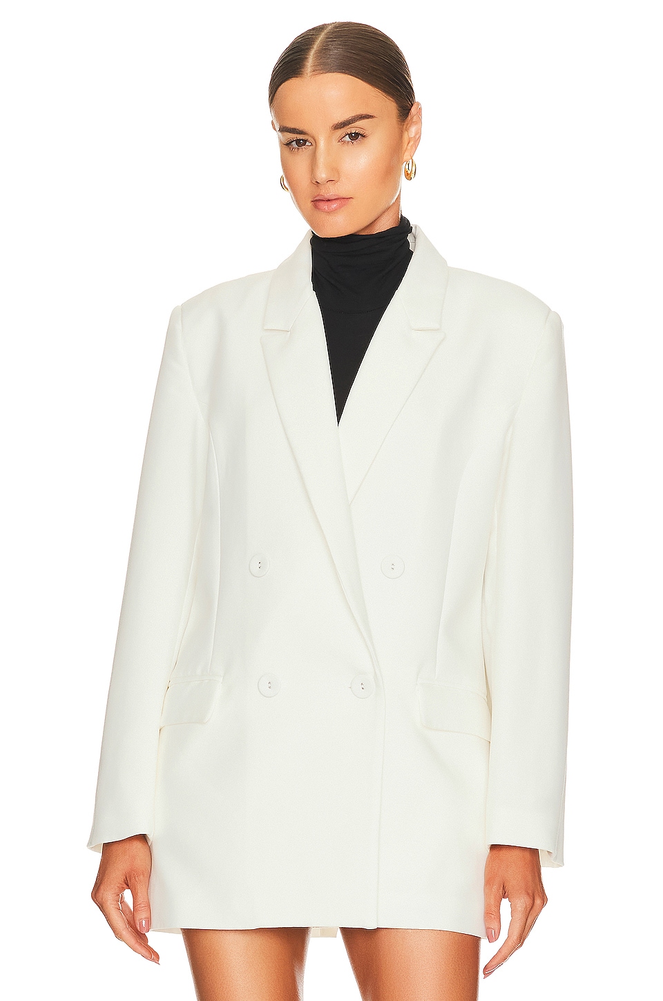 Bardot Maison Split Back Blazer in Orchid White