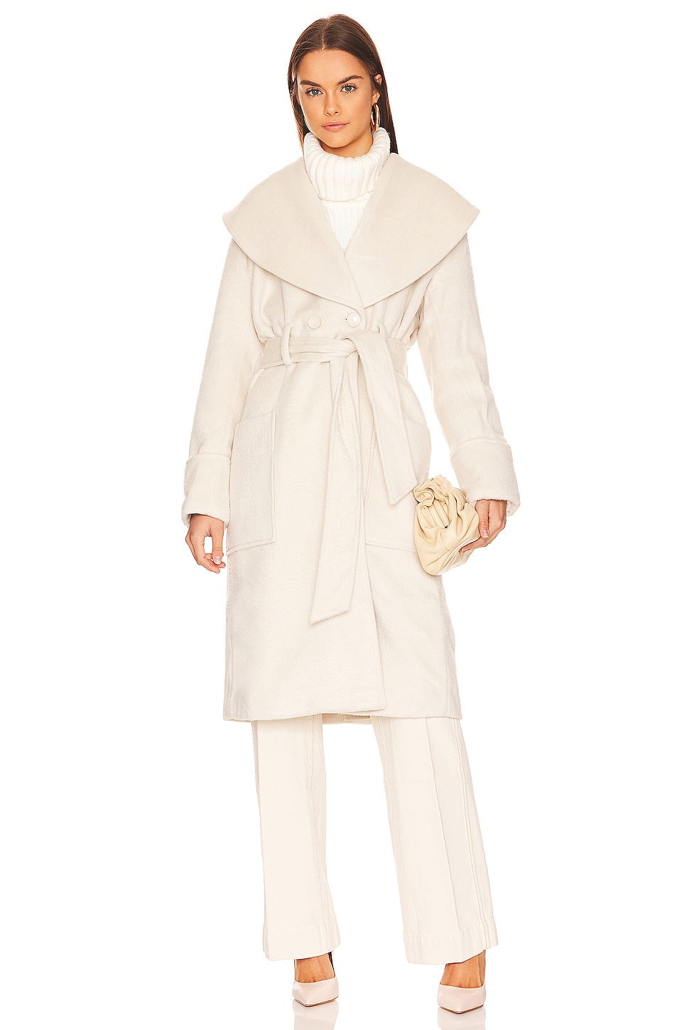 Bardot Cedric Coat in Ivory
