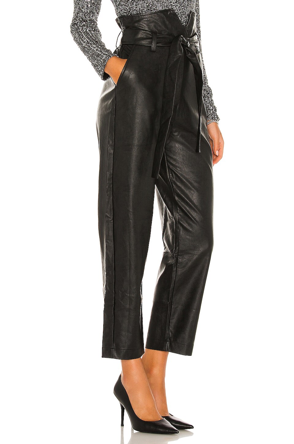 Bardot Debbie PU Pant in Black
