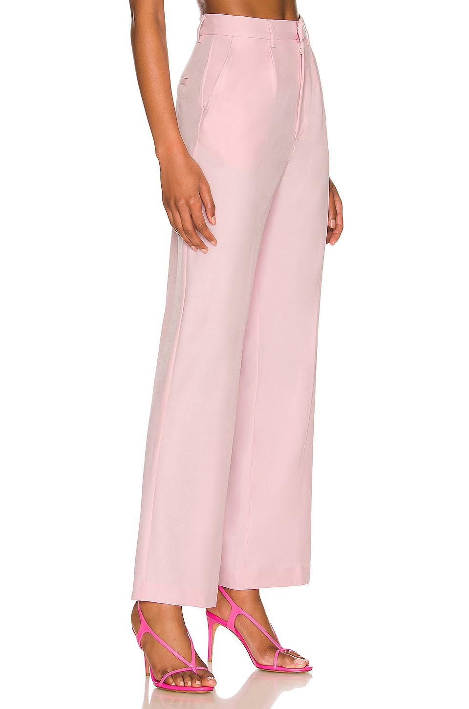 Bardot Maison Straight Leg Pant in Soft Pink