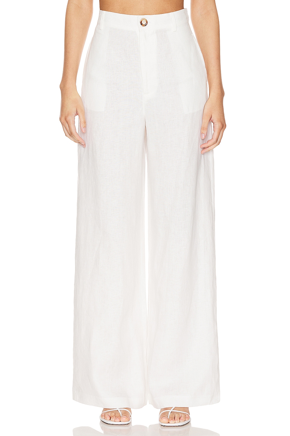 Bardot Enya Pant in Ivory | REVOLVE