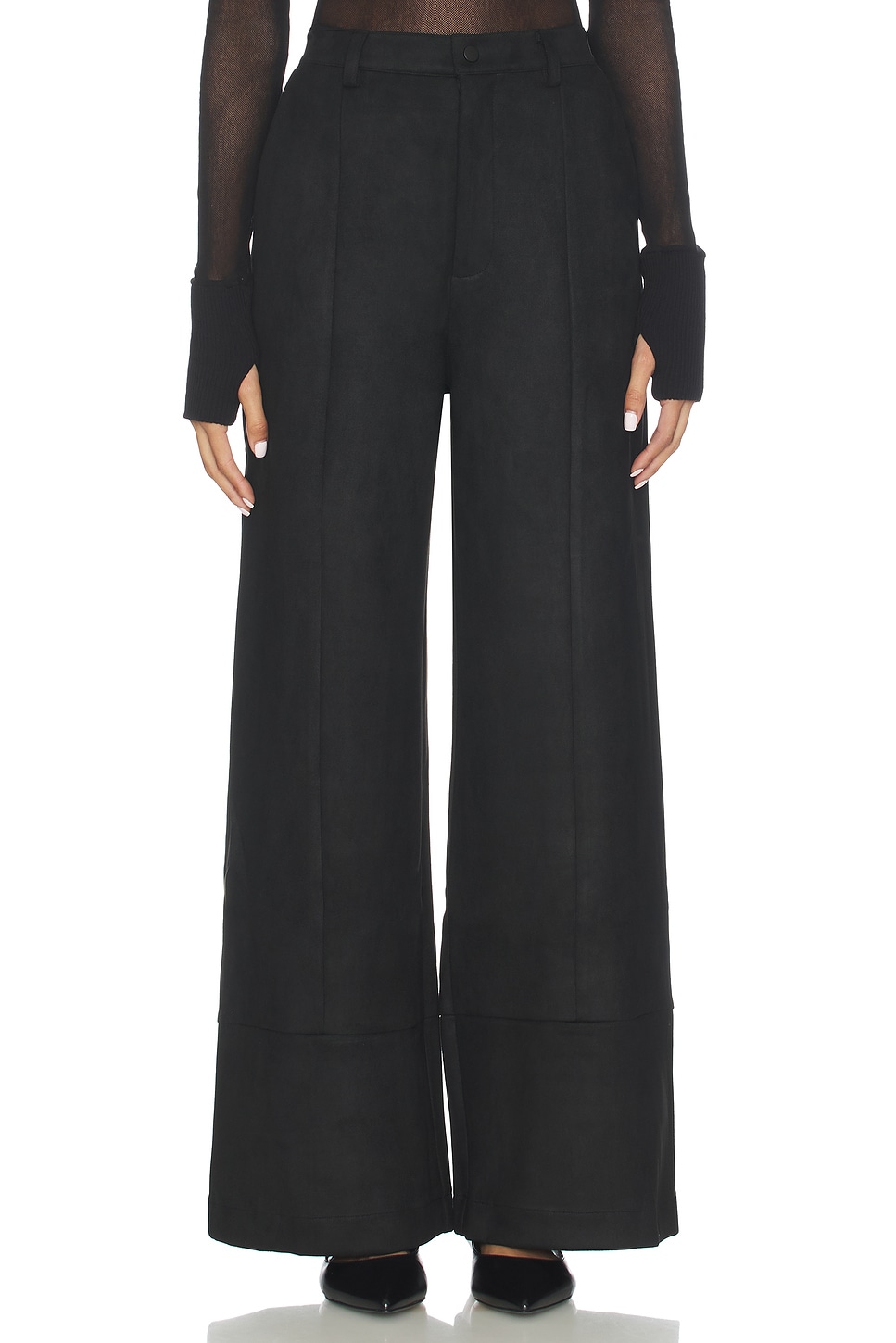 Marlowe Faux Suede Pant - thumbnail 2