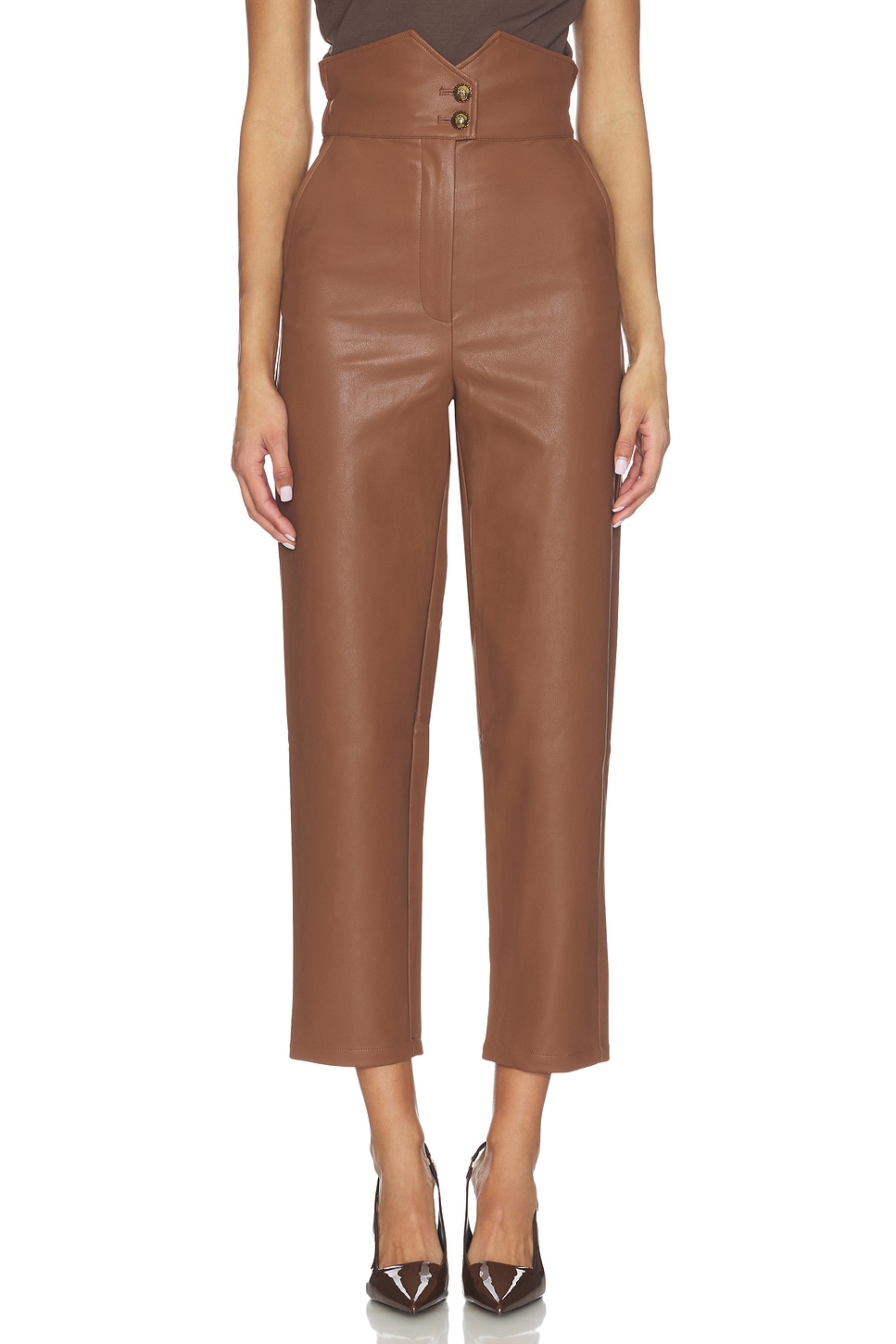 Aster Faux Leather Pant - thumbnail 2