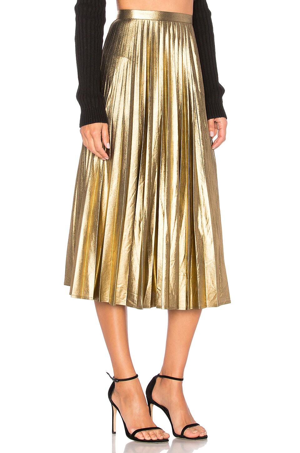 Bardot Wild Hearts Midi Skirt in Golden | REVOLVE