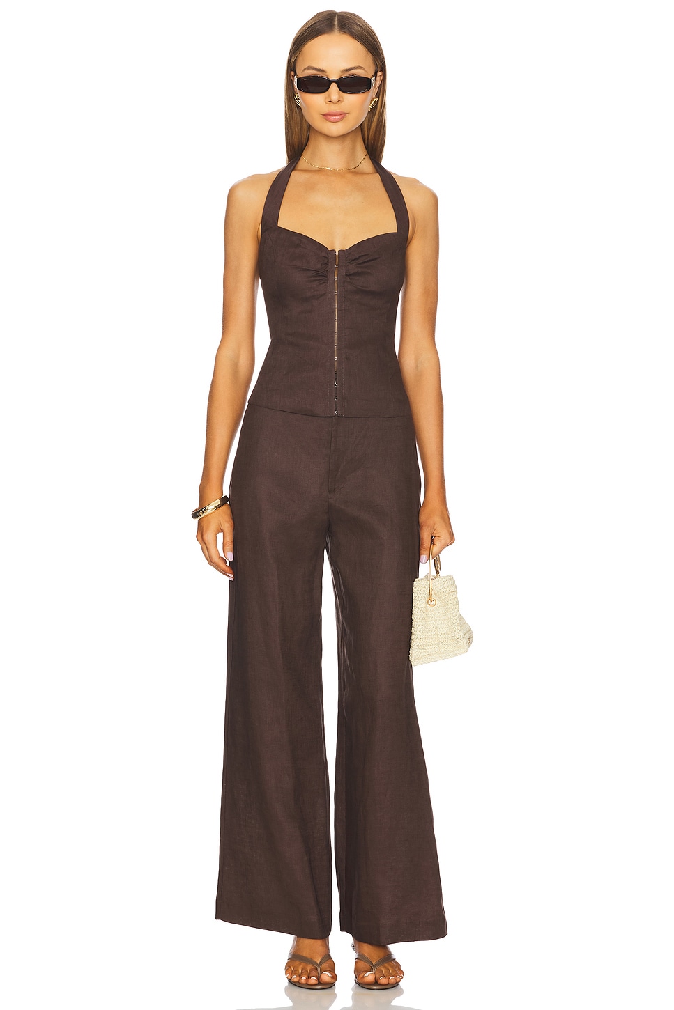 Rixton Linen Halter Top