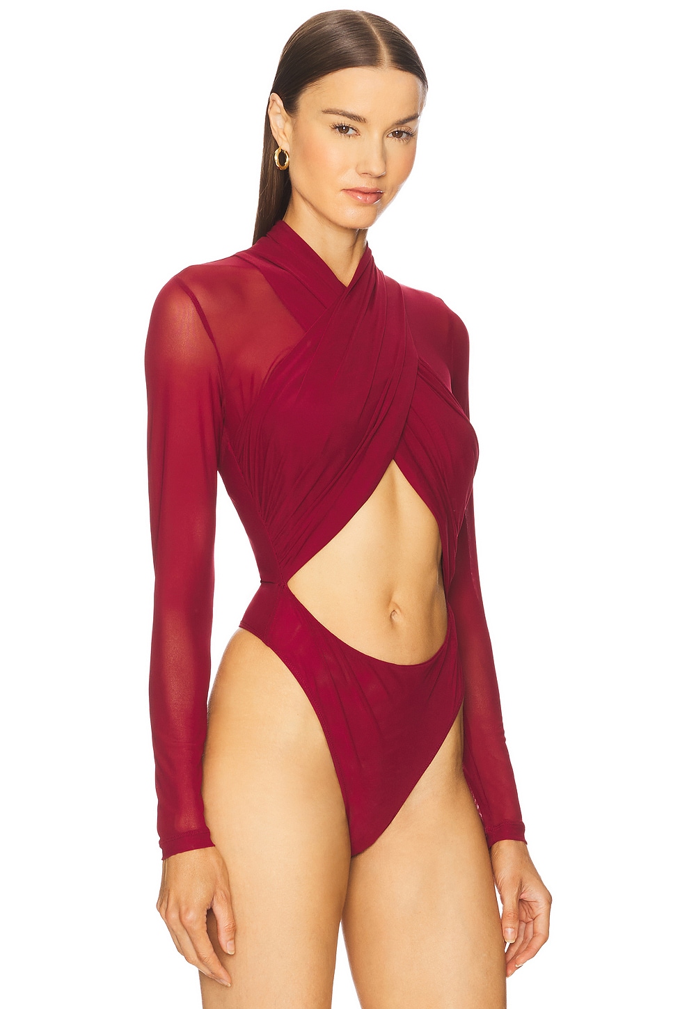 BARDOT Aliyah Wrap Bodysuit
