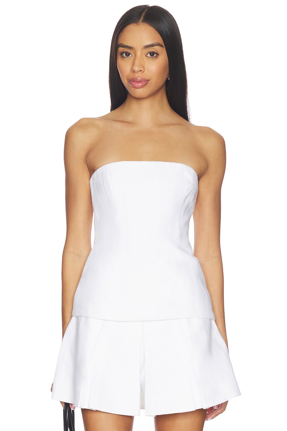 Helenia Linen Strapless Top - thumbnail 2