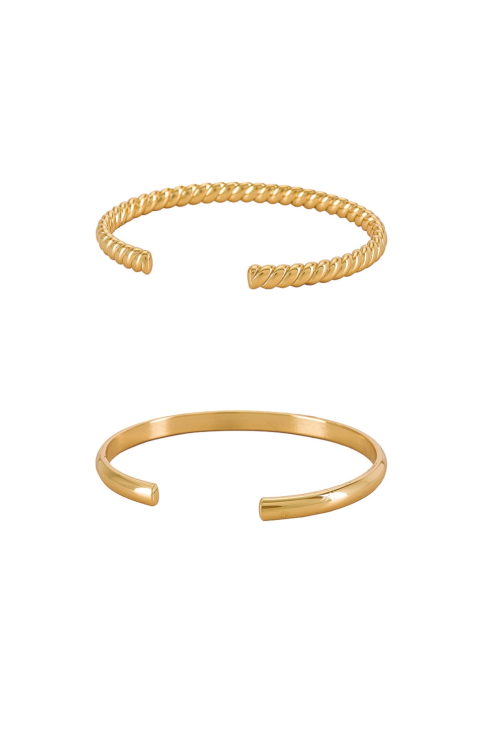 BaubleBar Arlo Cuff Set in Gold