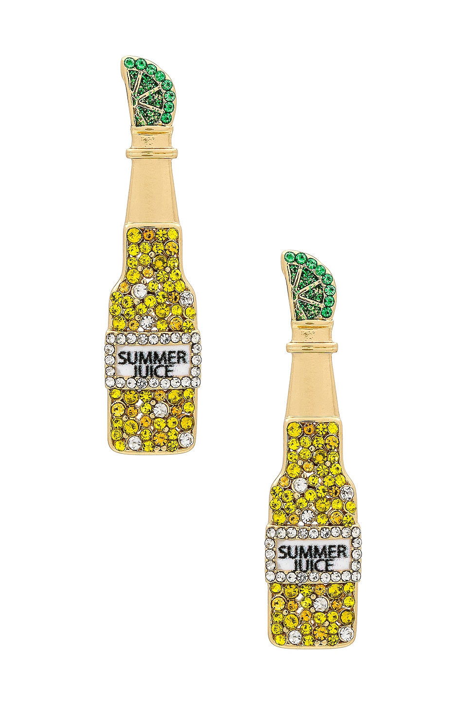 BaubleBar With Lime Earrings in Gold REVOLVE