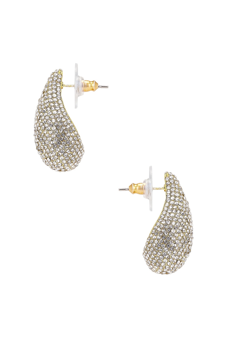 BaubleBar Ella Earrings in Rhinestone in Clear | REVOLVE