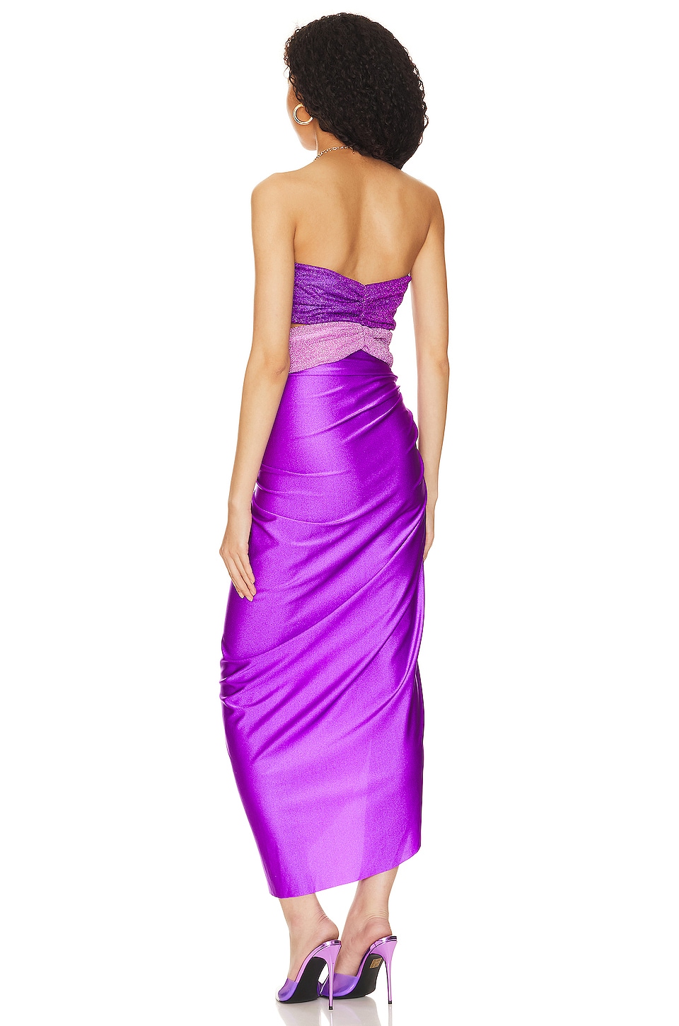 knee length dresses for ladies Isla Maxi Dress Red in Lycra
