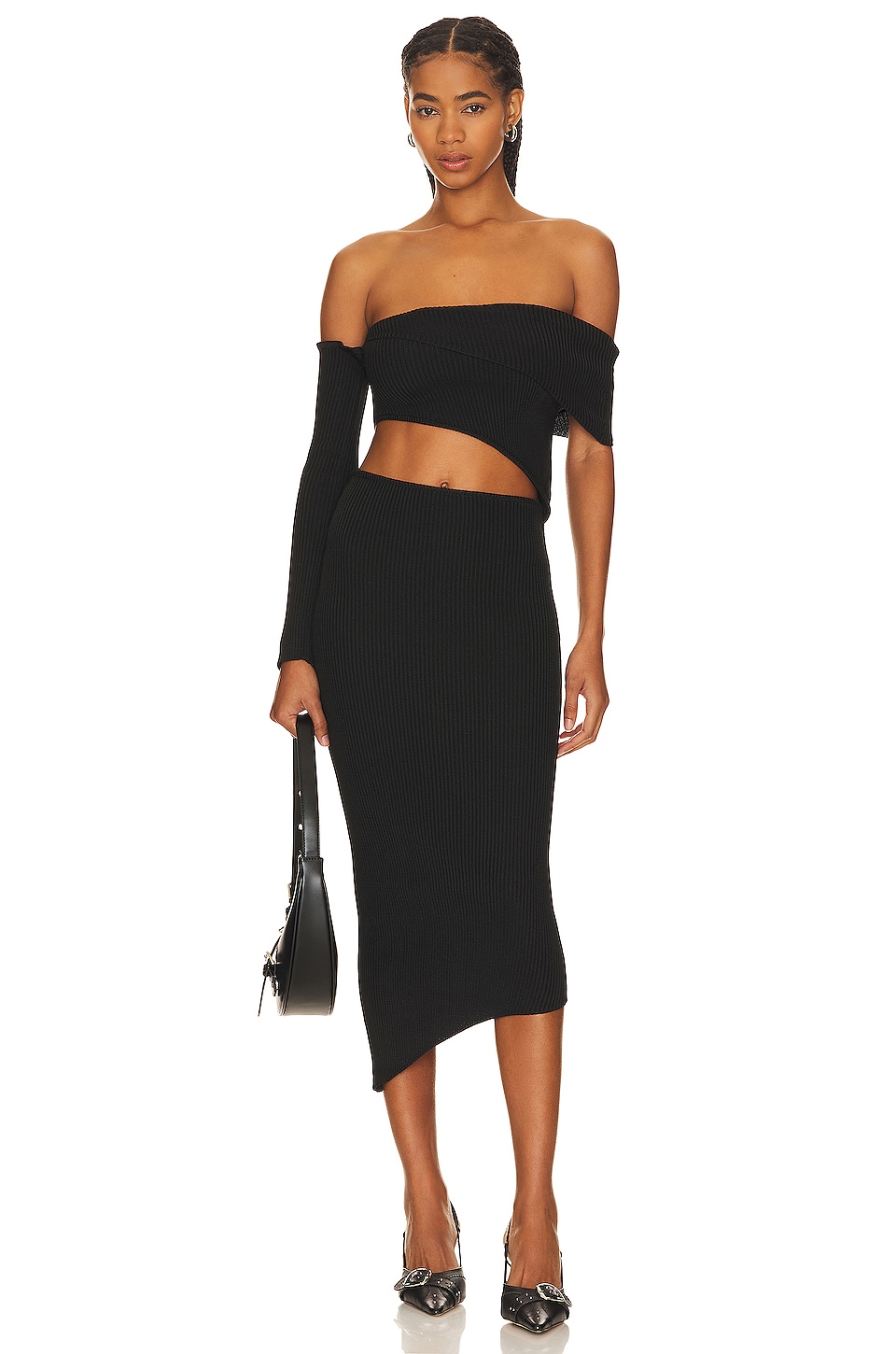 Michael Costello x REVOLVE Off Shoulder Bodycon Maxi Dress in