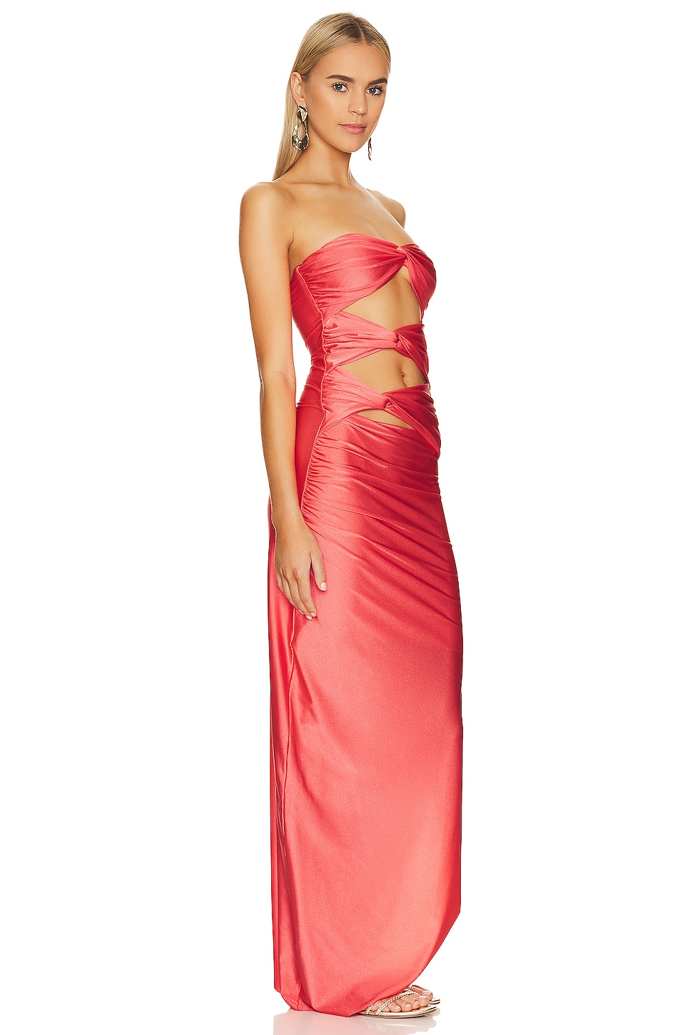 Baobab Vera Maxi Dress in Coral