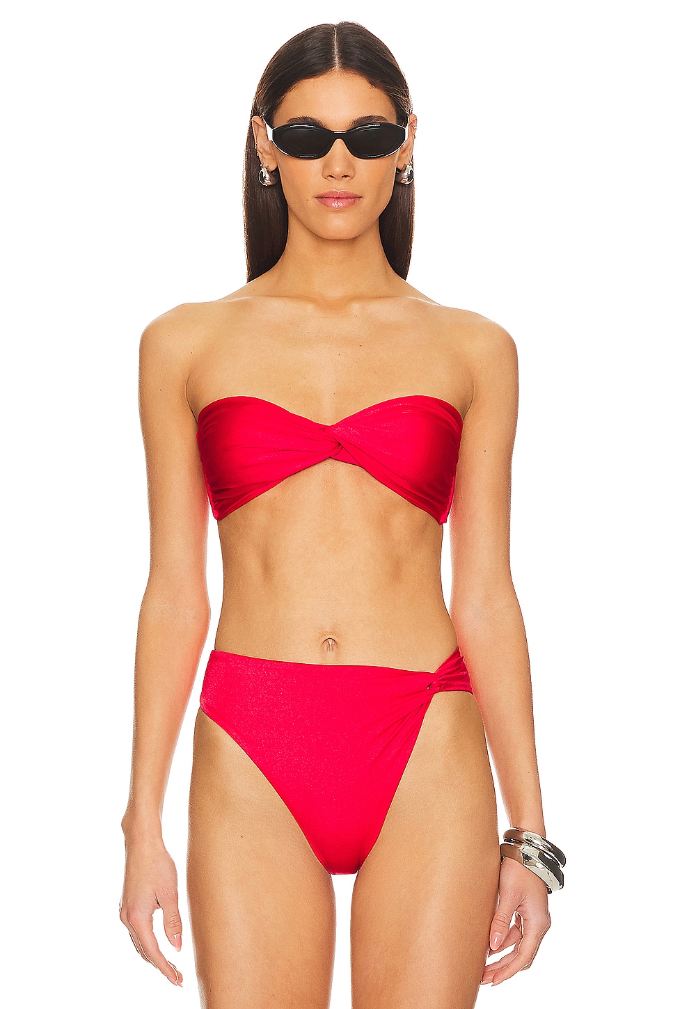 Baobab Vera Bandeau Top in Red - Size XS