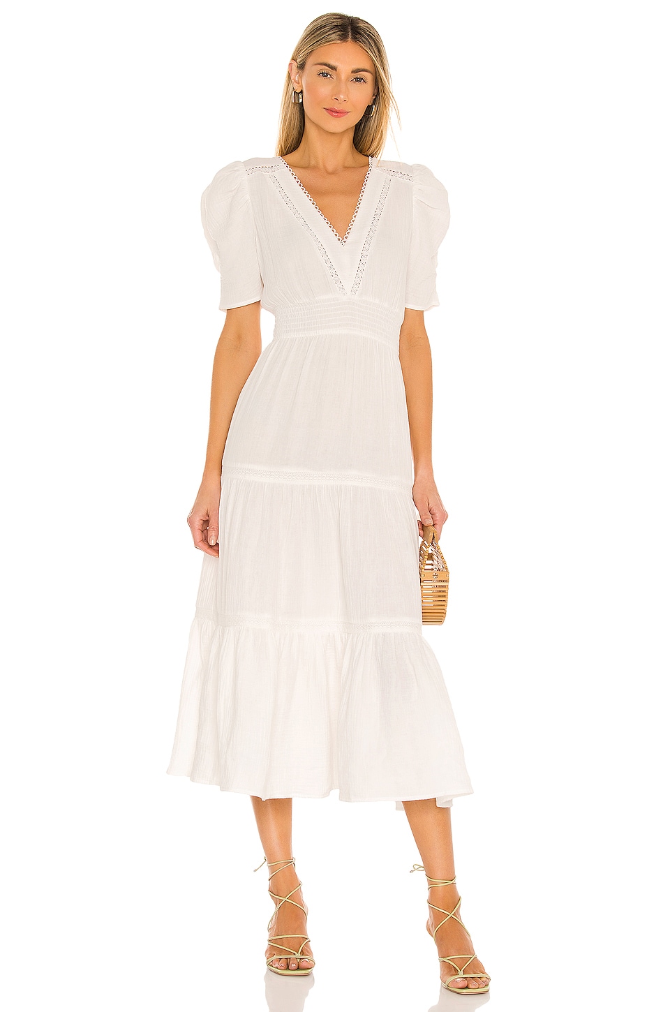 Steve Madden Say A Prairie Dress in Optic White | REVOLVE