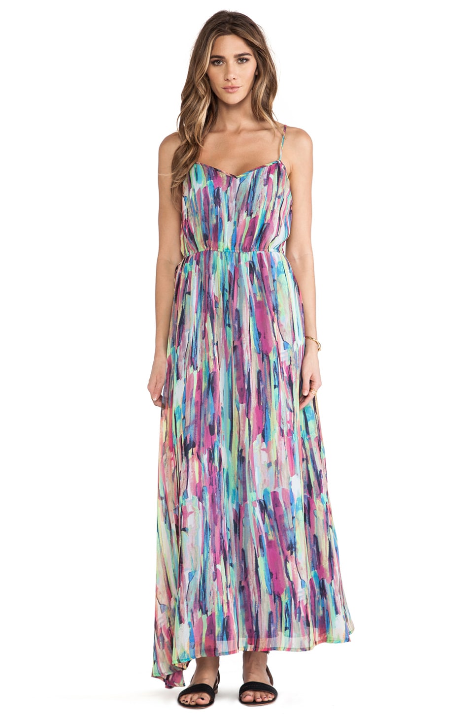 Steve Madden Rayna Cascade Print Maxi in Multi | REVOLVE