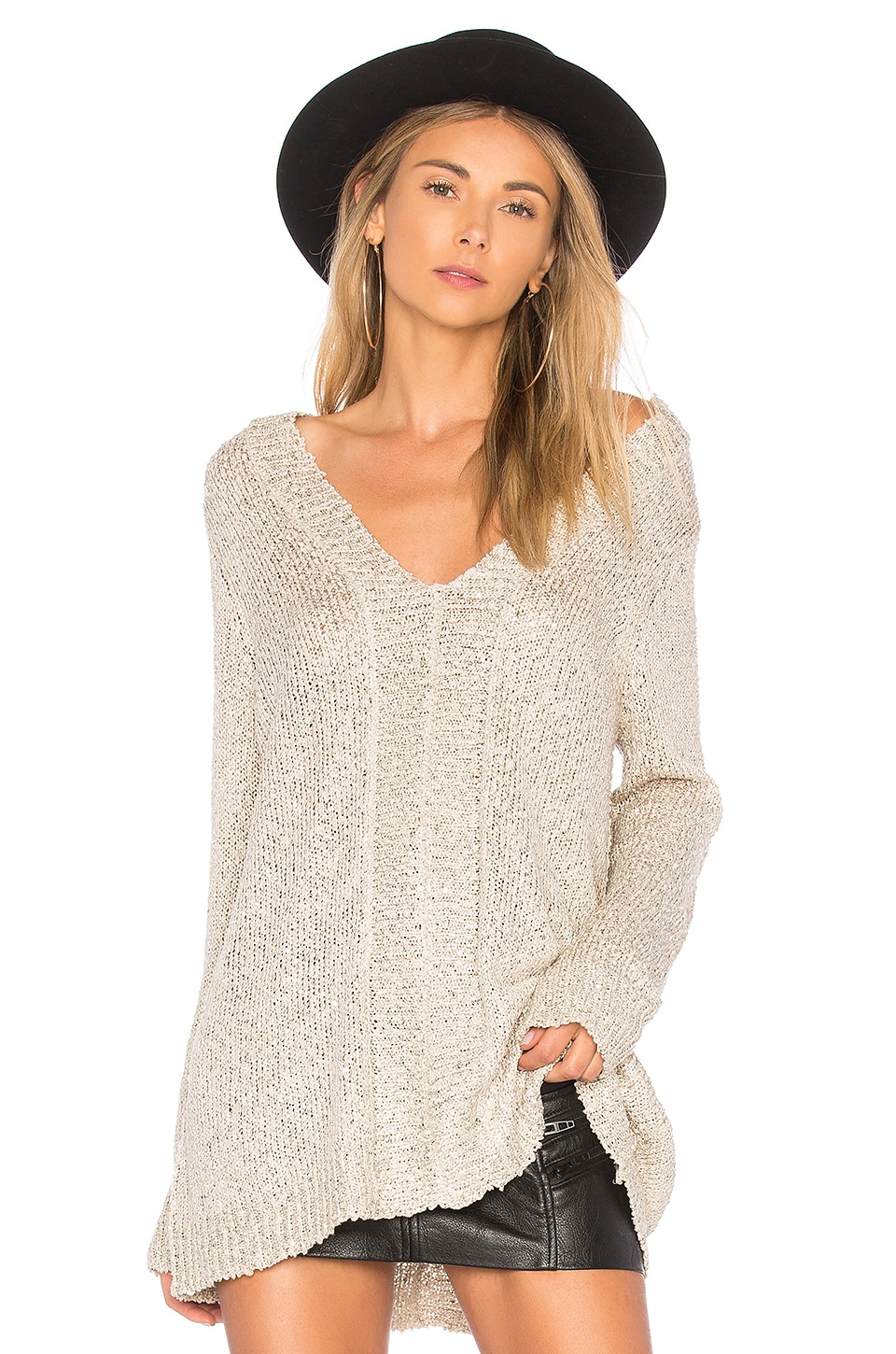 bb dakota jackson v领毛衣