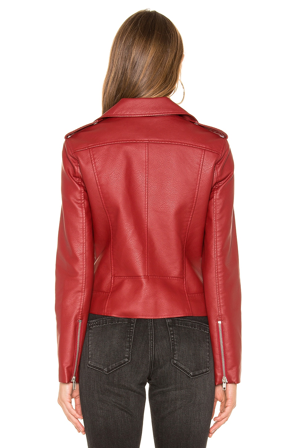 BB Dakota by Steve Madden Just Ride Faux Leather Jacket in Brick Red ...
