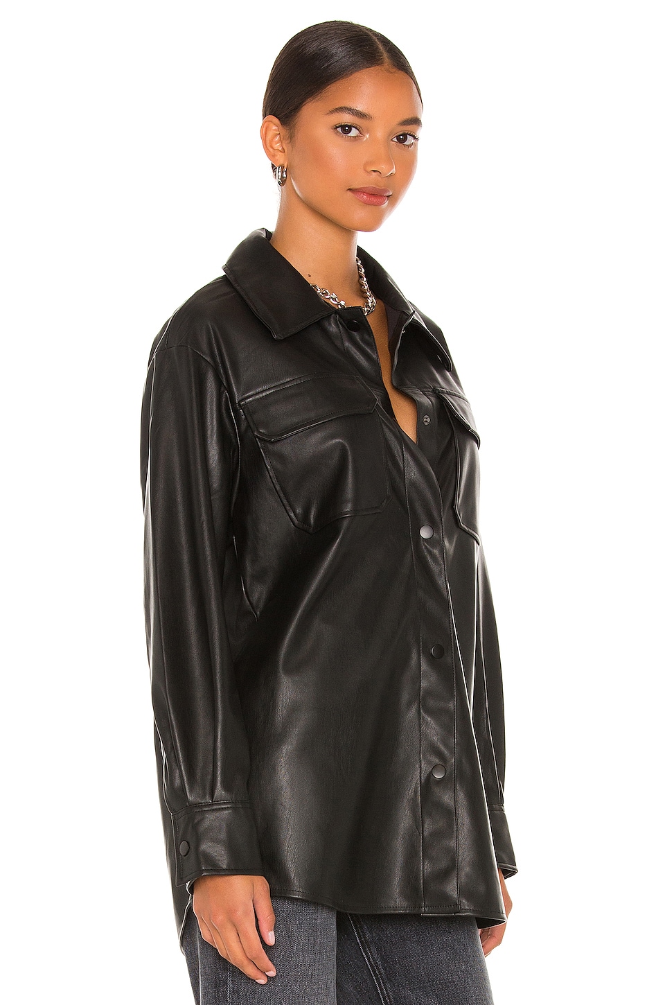 Faux Good Measure Shacket - Thumbnail 2