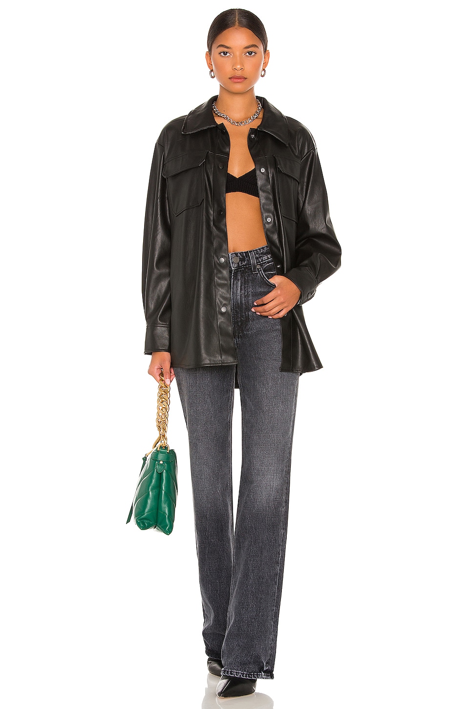 Faux Good Measure Shacket - Thumbnail 4