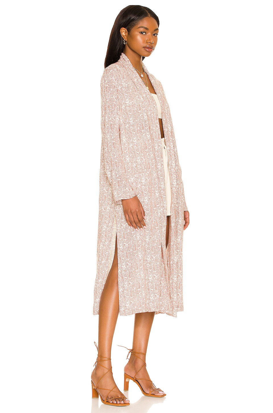 Steve Madden Broken Paisley Duster in Petite Paisley