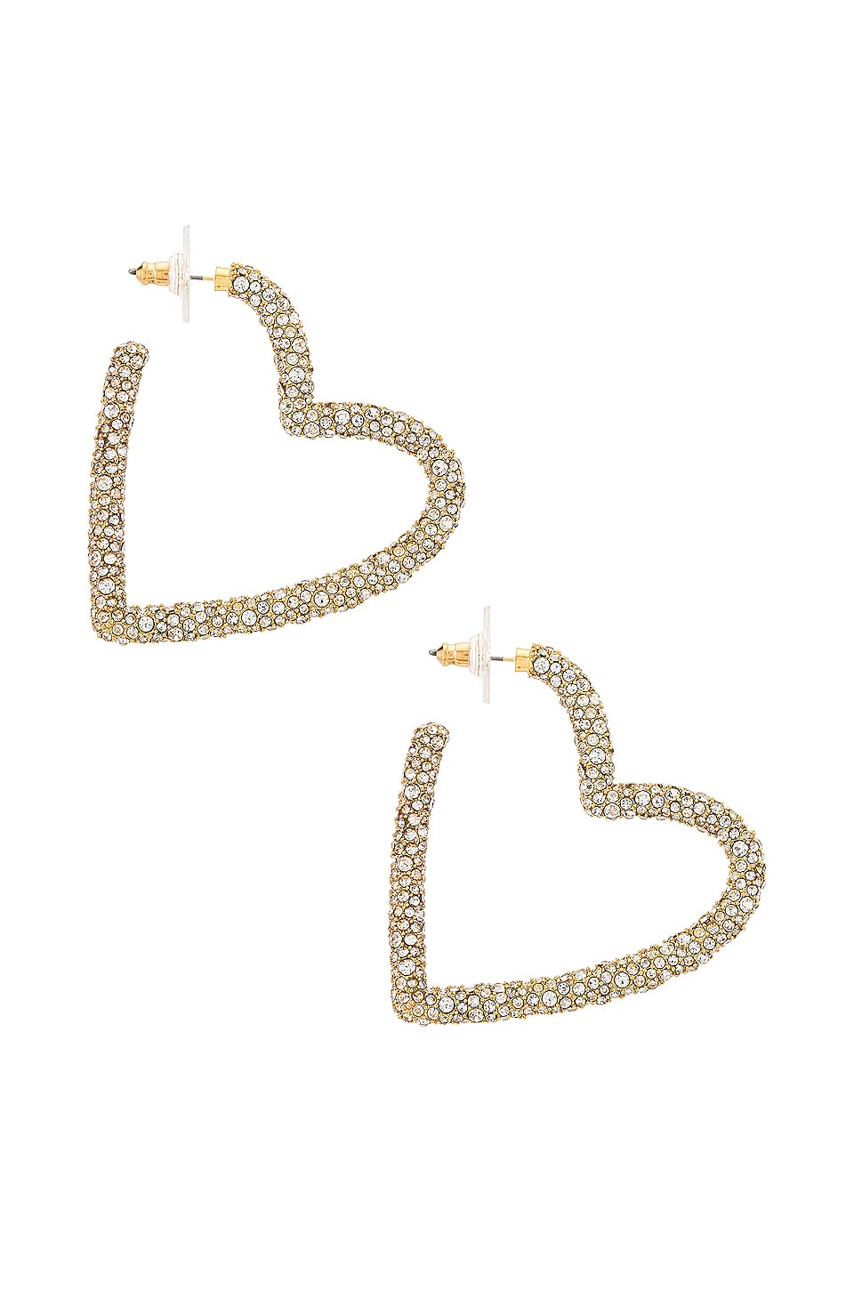 baublebar heart hoop earrings