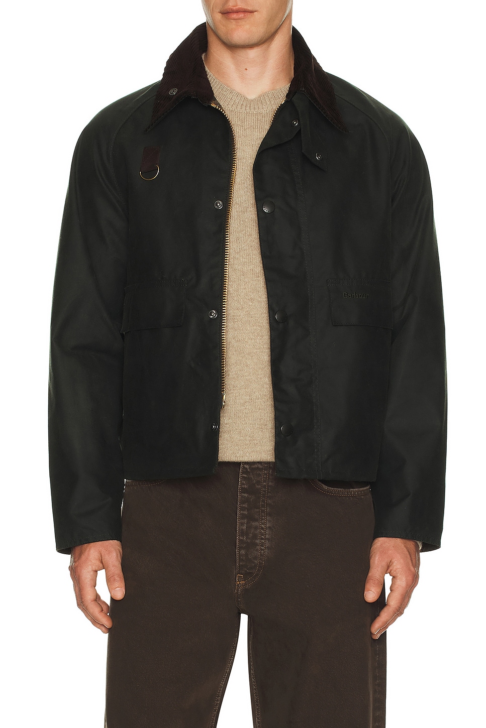 ジャケット・アウター BARBOUR SPEY JACKET WAX SAGE size M Barbour Spey Wax Jacket Sage