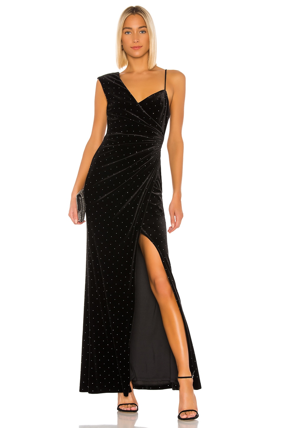 velvet rhinestone dress