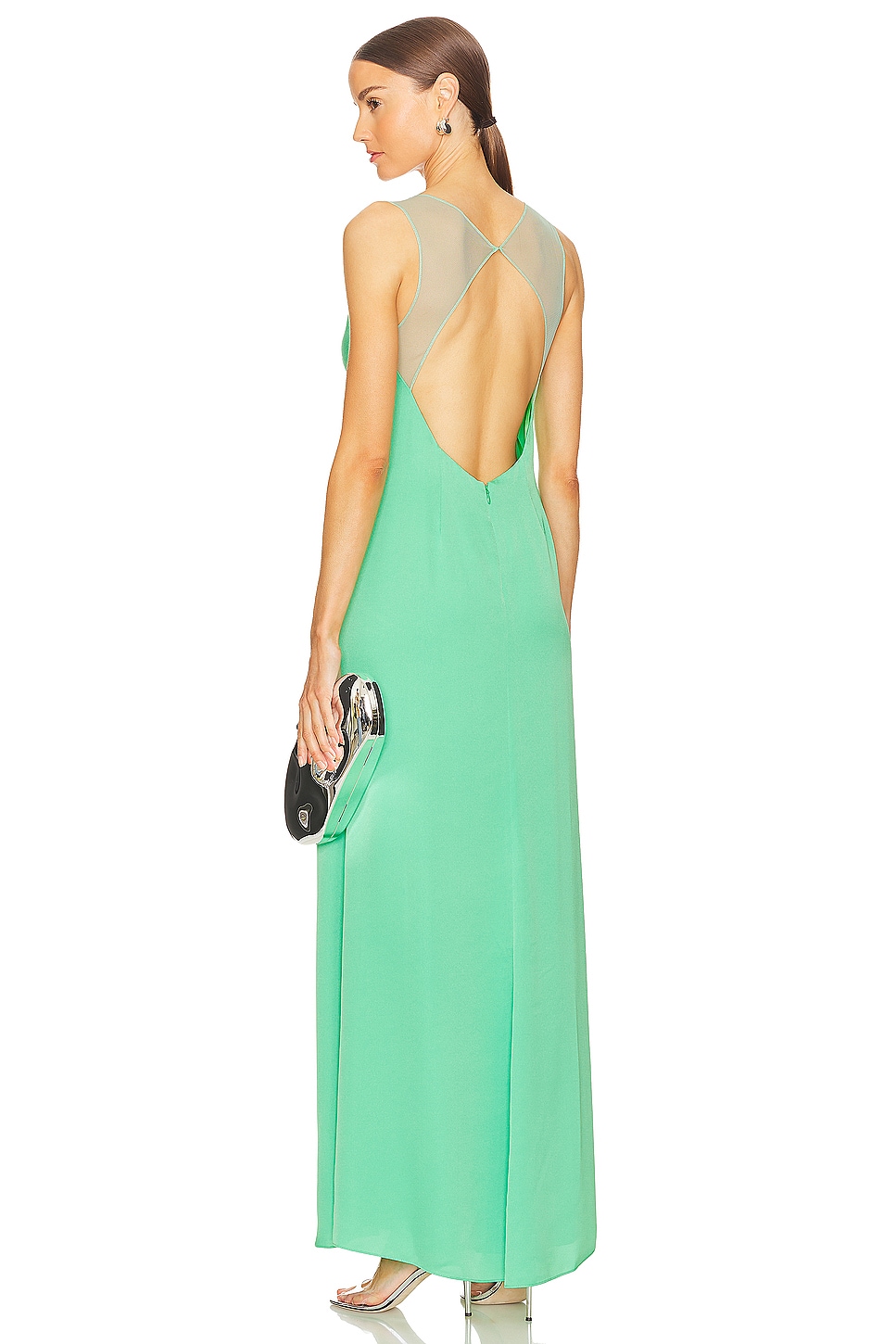 BCBGMAXAZRIA RMELLOSES ABENDKLEID MIT CUT OUT im Green REVOLVE