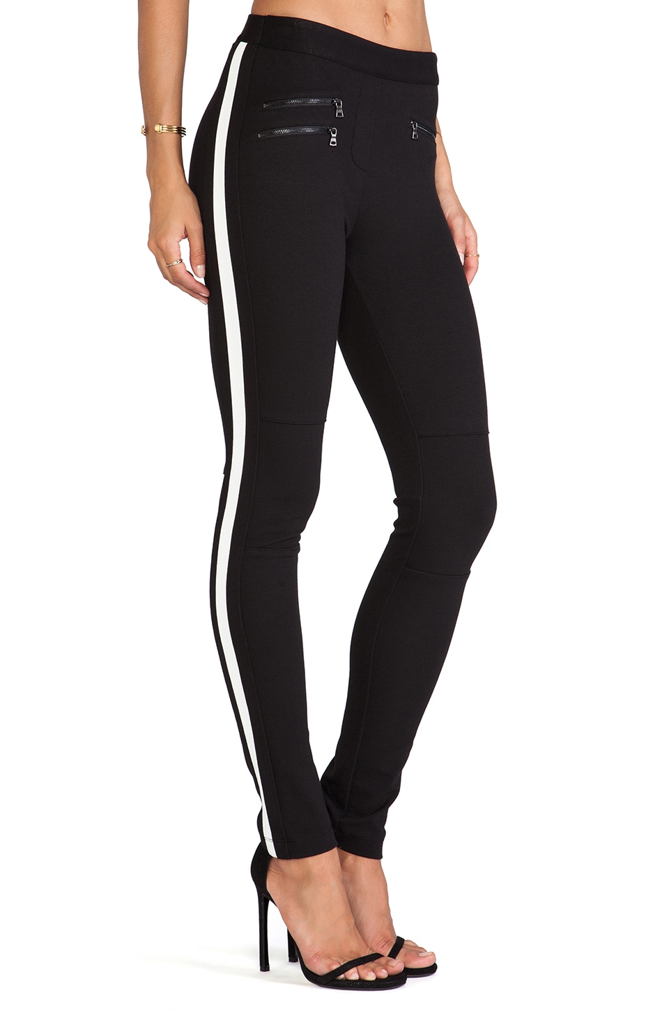 BCBGMAXAZRIA Theo Zipper Detail Pants 