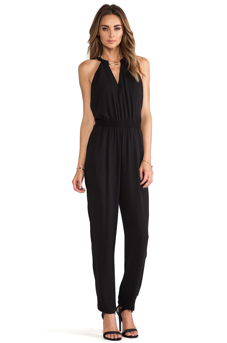 BCBGMAXAZRIA Zoelle Jumpsuit in Black REVOLVE