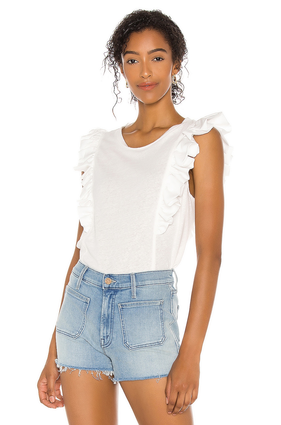 bcbg ruffle top