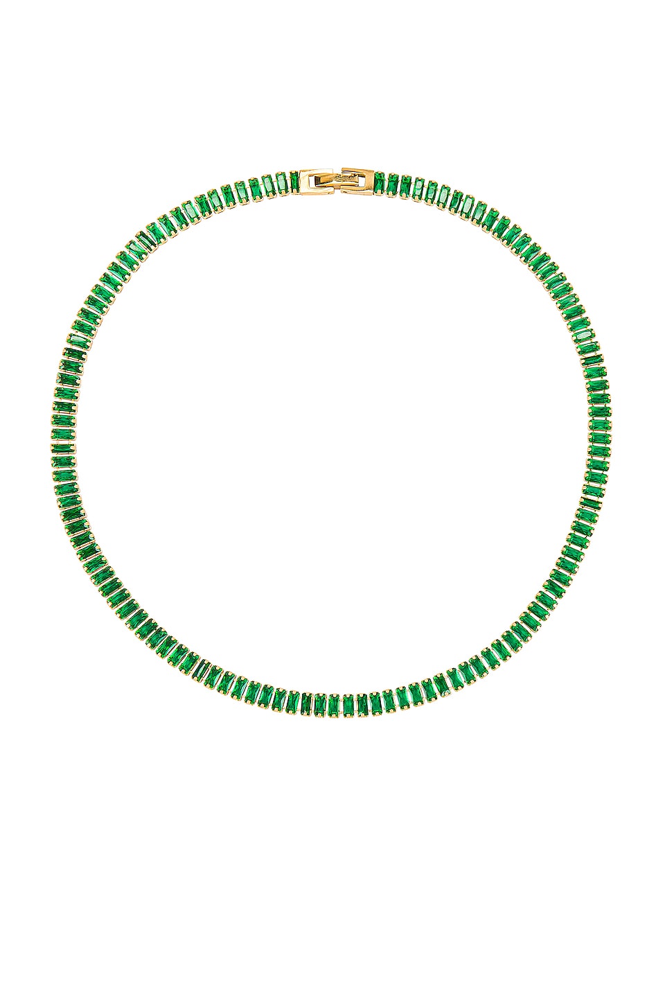 Image 1 of Candybar Necklace in Emerald