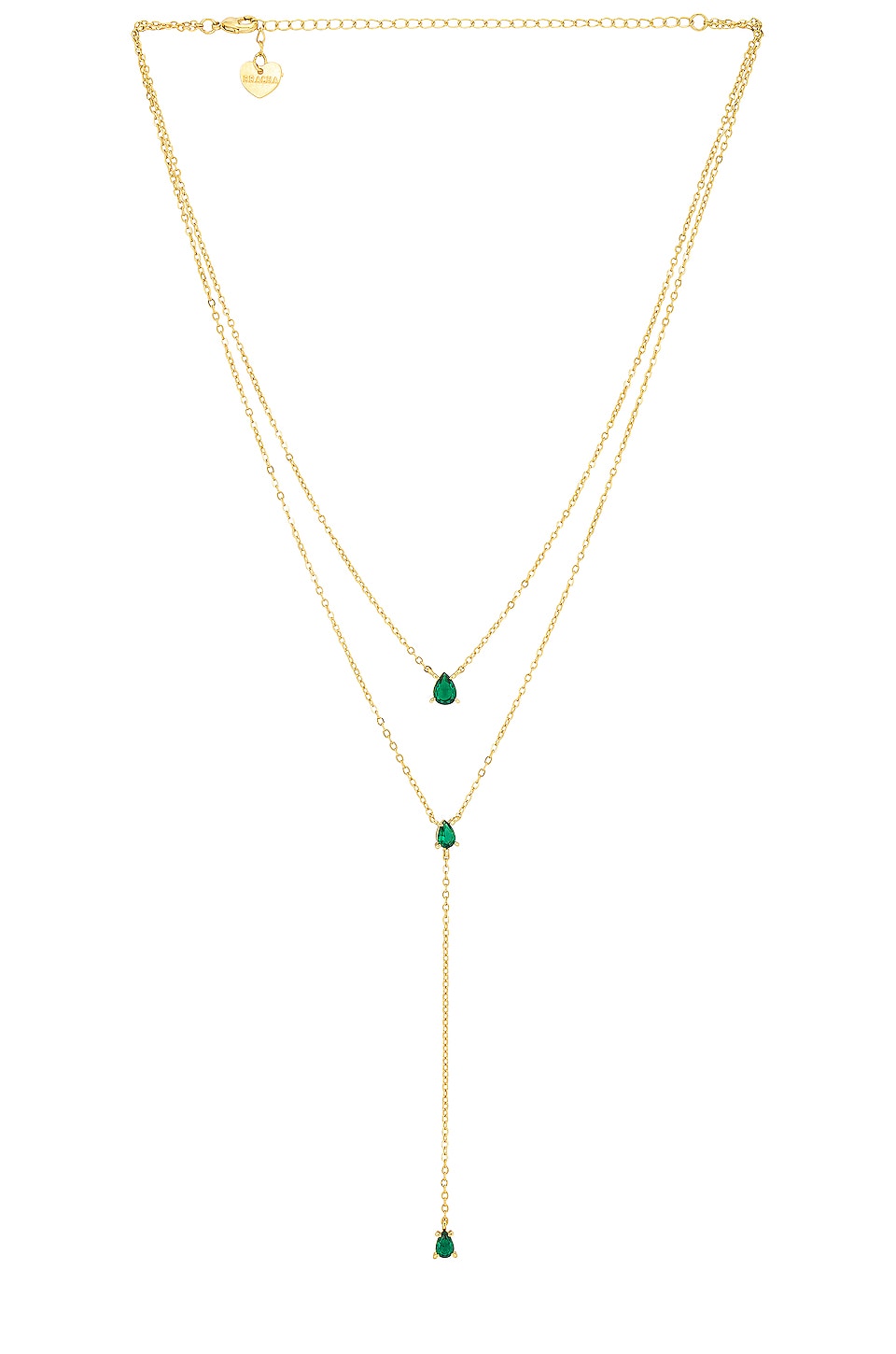 Bracha Esmeralda Lariat Necklace