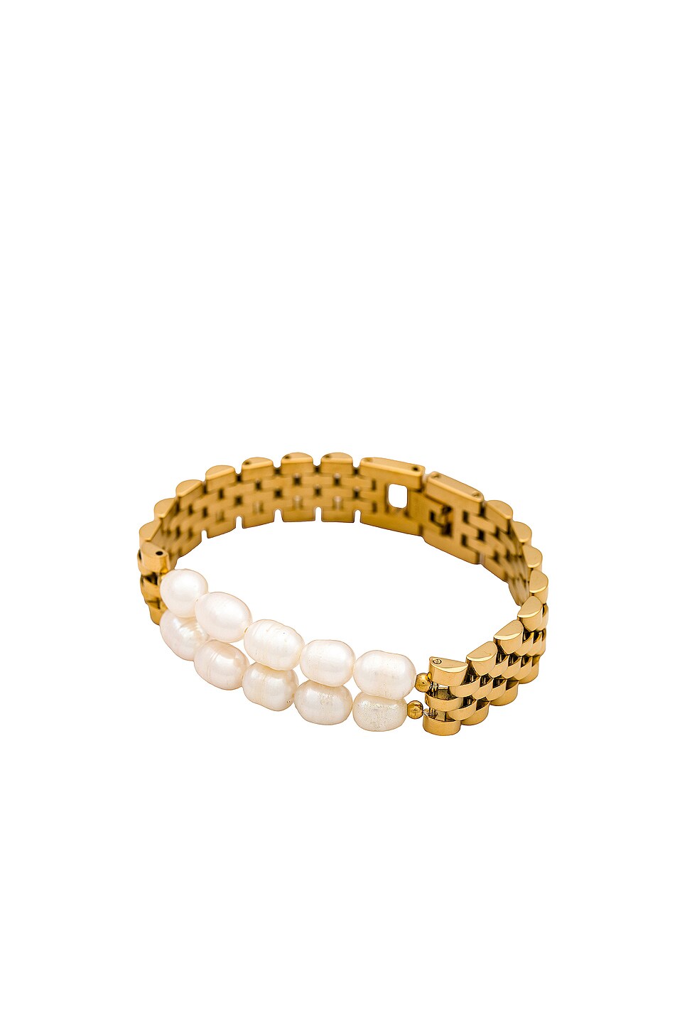 BRACHA Coastal Rolly Bracelet in Gold Pearl | REVOLVE